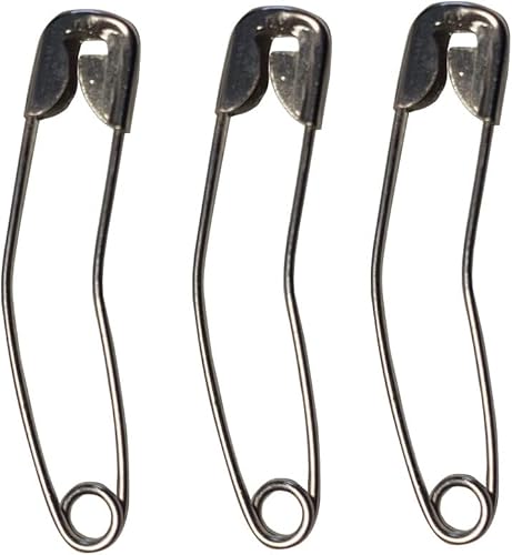 Pin de seguridad curvo de 100 unidades, 1.5 pulgadas (1.496in) para costura tamaño 2