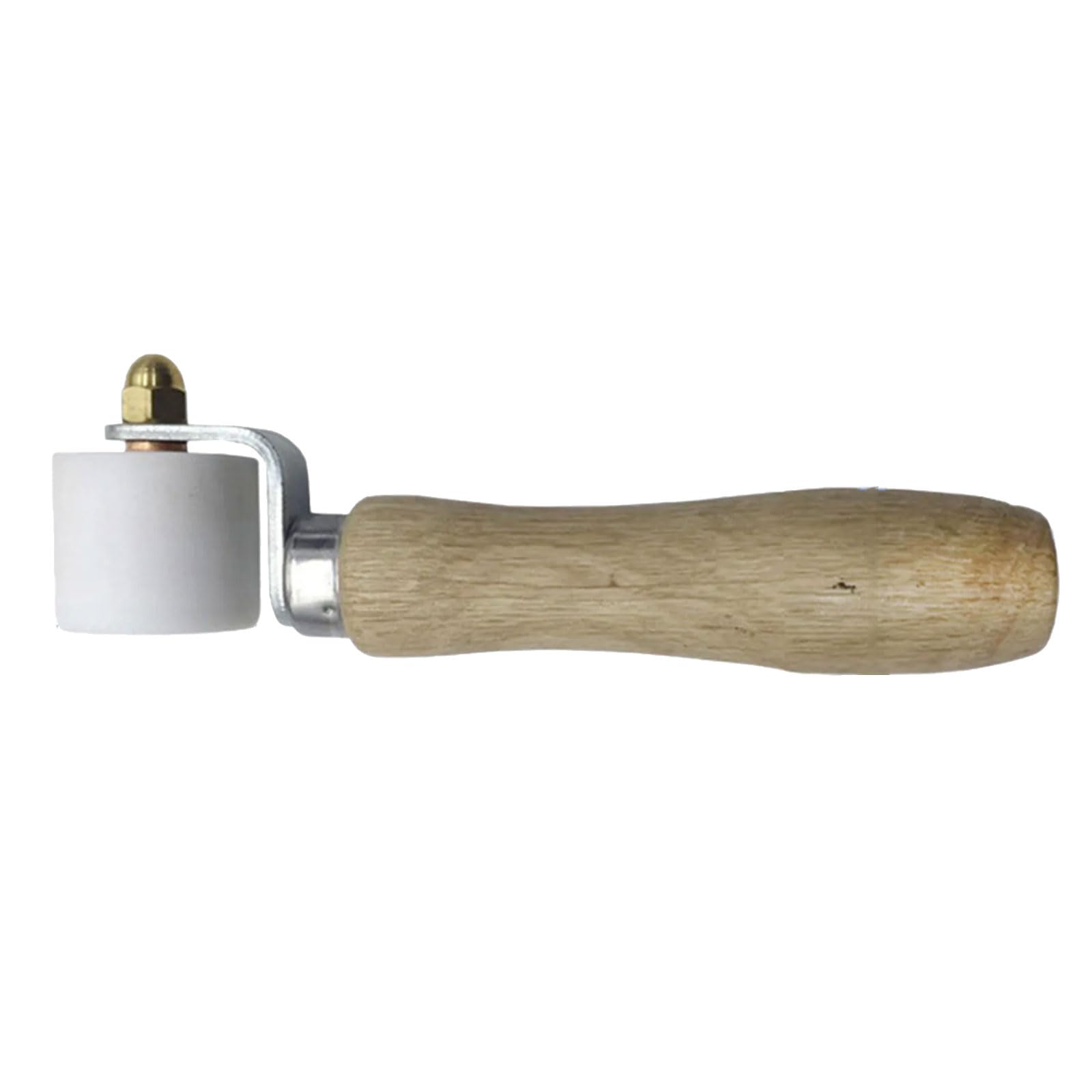 Elnwnnkc 28Mm Wood Handle Wallpaper Roller Flat Pressure Smoothing Tool Nonslip Edges Seam Rollers Decorating Flat Pressure Smoothing