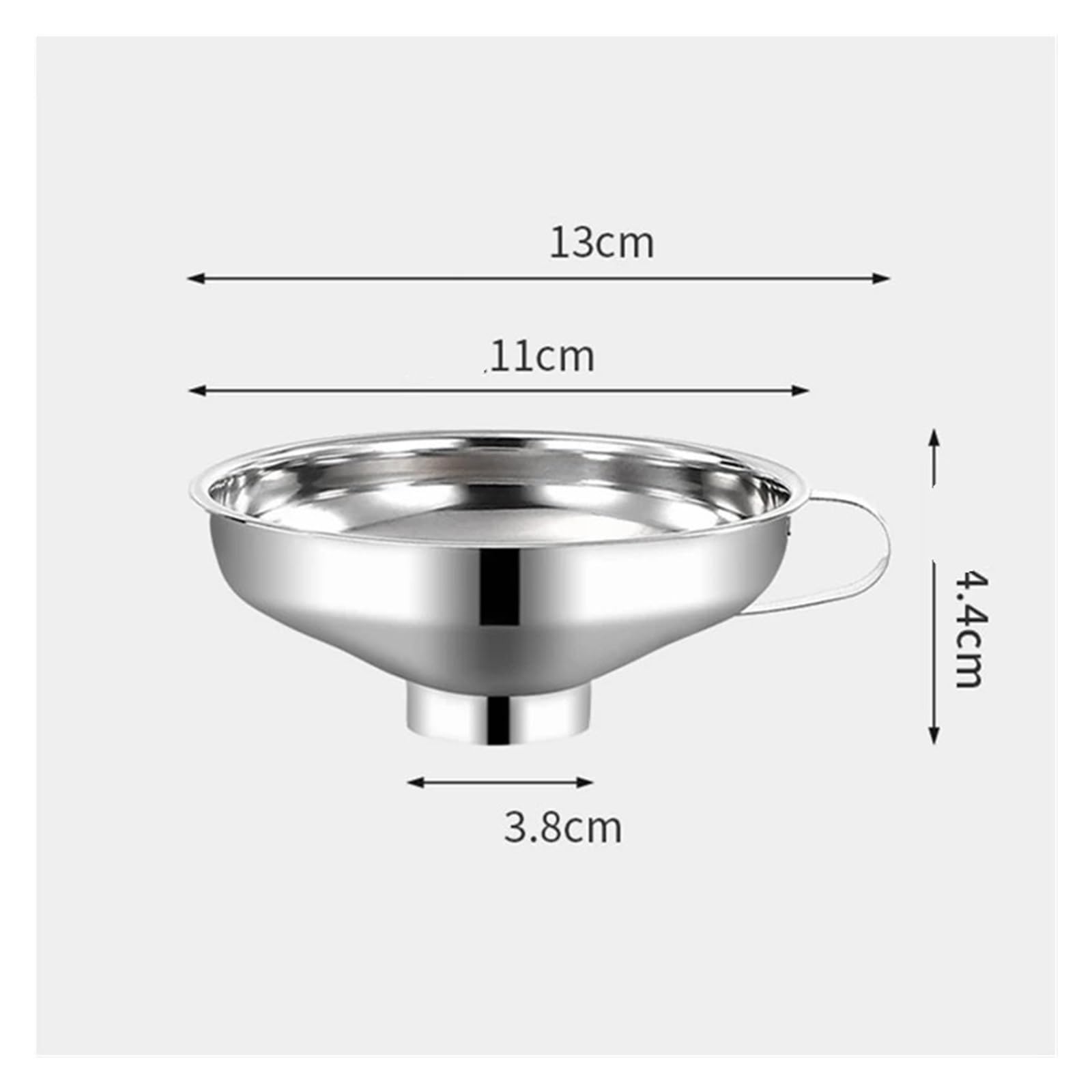 Imbuto for Conserve a Bocca Larga in Acciaio Inossidabile 304, Grande Strumento da Cucina Multifunzionale for condimenti for Olio e Vino for Insalata(S)