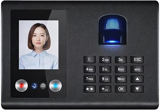 Biometric Time Clock – AI Face + Fingerprint Scanner, 100,000 Records ...