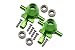 GPM For Tamiya TT-02 Upgrade Parts Aluminum Front Knuckle Arm With Bearing - 1Pr Set Green
