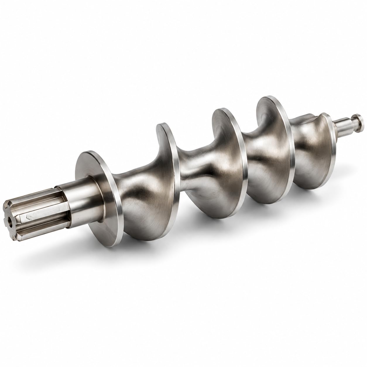 #12 Grinder Auger for BSG12 Meat Grinder by Glownary – Regular, Stainless Steel, Silver, Model 554bsg12augr