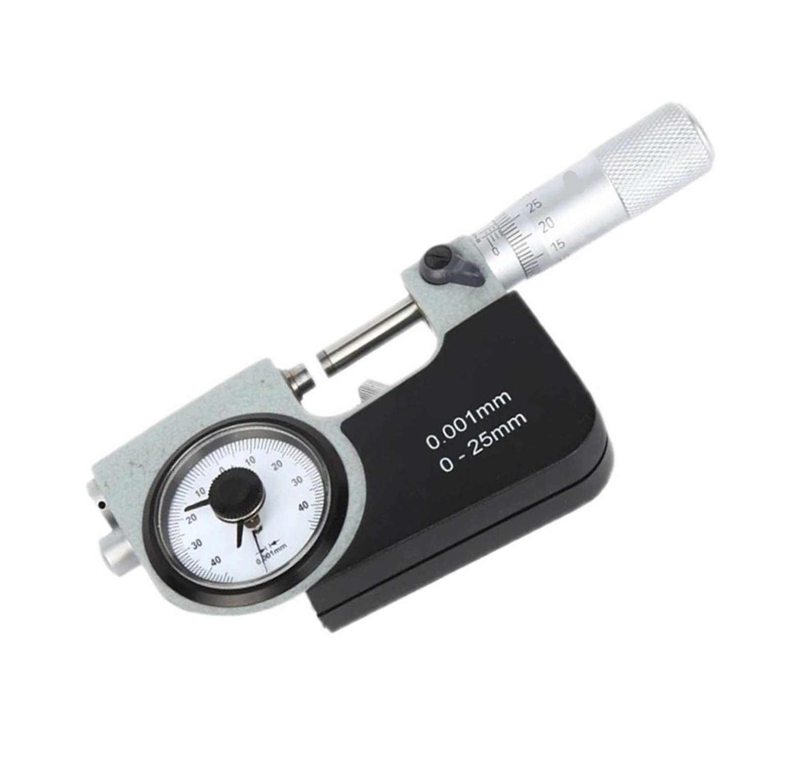 Micromètre à pression indicateur extérieur 0-25mm avec résolution de 0.001mm