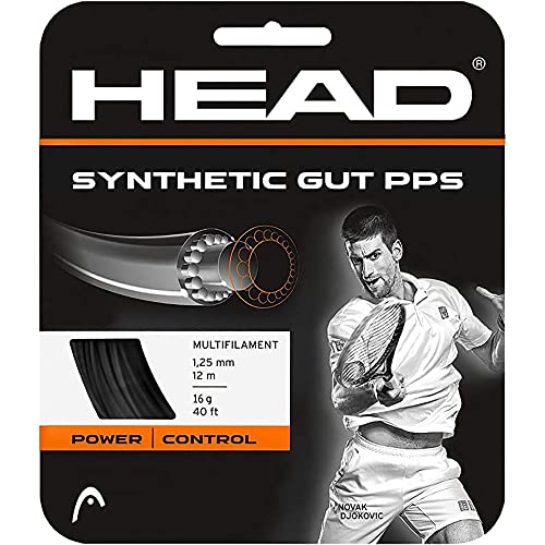 HEAD Synthetic gut Pps Set Tennis-Saite, Schwarz, 1.30 Mm / 16 g