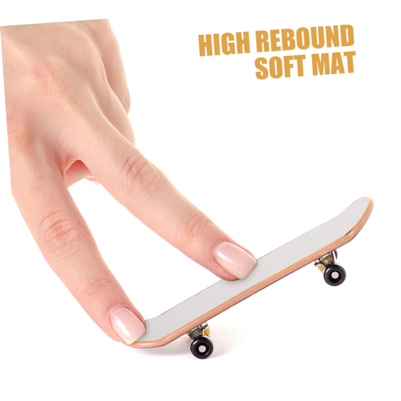5 Stück Weißes Schaumstoff Griptape für Finger Skateboards rutschfeste Weiche Matte für Fingerboard Skateboarding Enthusiasten