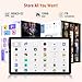 Ainmel Android Tablets, 10.36 Inch Tablet, Octa Core, 16GB RAM+128GB ROM (TF 1TB), 5000mAh, 1280x800 HD, WiFi 6, Bluetooth 5.4, 5MP+8MP Cameras Dual Speakers Game Tablets PC (Black)