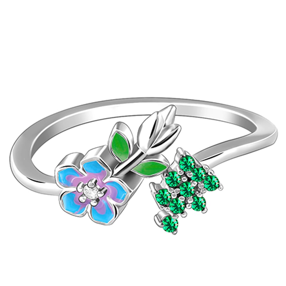 giva 925 Silver Nectar Love Ring, Adjustable | Gifts for Women and Girls | With Certificate of Authenticity and 925 Stamp | 6 Months Warranty*-picture-48