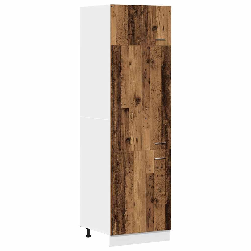 ShGaxin Armadio per Frigo Legno Antico 60x57x207 cm in Truciolato,Armadio per Frigo,Armadietto da Cucina,Armadietto da Cucina,Mobili Cucina-856125