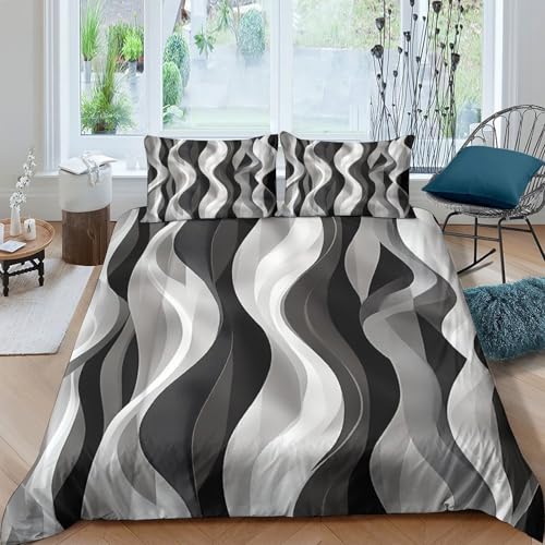 Linge de Lit Abstrait Effet 3D pour Chambre d'Ado Moderne - 4
