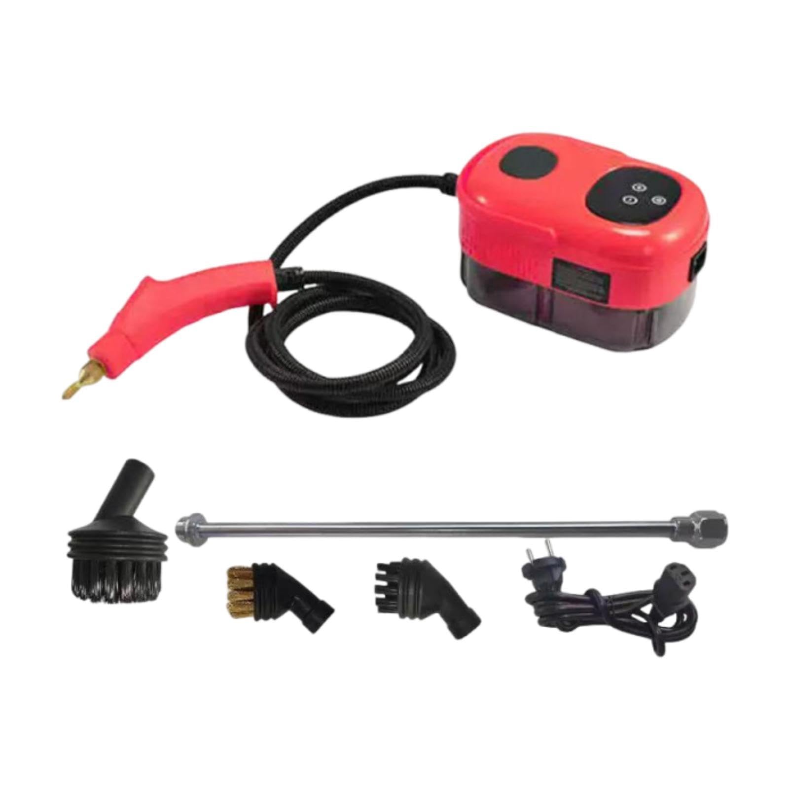 High Temperature Pressurized Steam Cleaner with Brush Heads Toilet with Tank Red-image-30