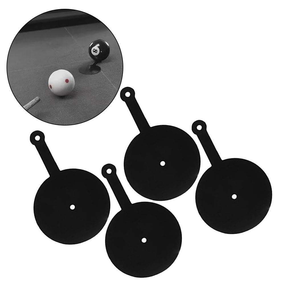 QOXEZY Pool Aim Training Aid – Set di 4 cuscinetti in plastica leggera per allenamento da biliardo
