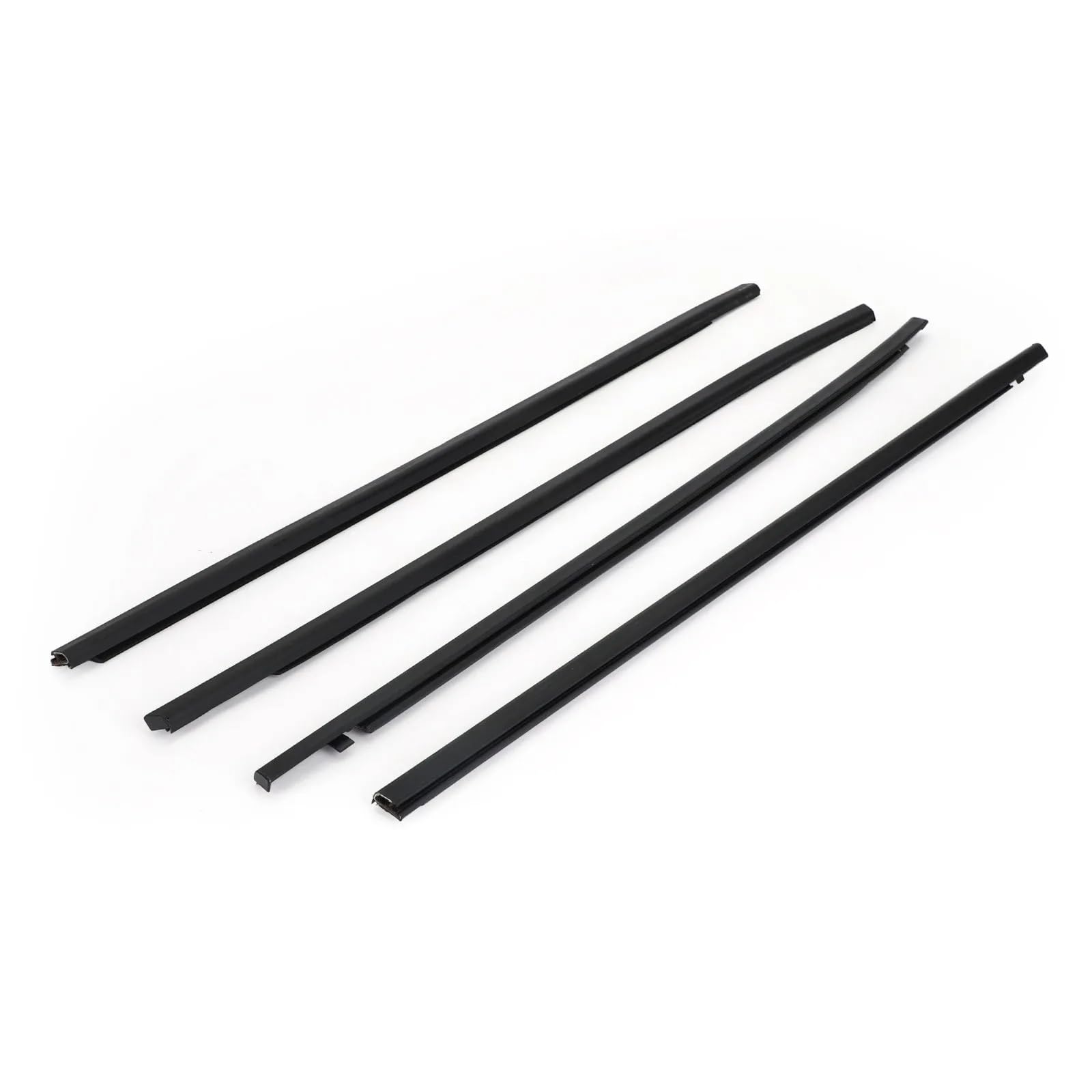 Glilar One Color Automotive Window Seals Compatible With Civic Sedan 2016 2017 2018 2019 2020 2021 4Pcs Car Weatherstrip Window Moulding Trim Seal Belt Modified Pieces