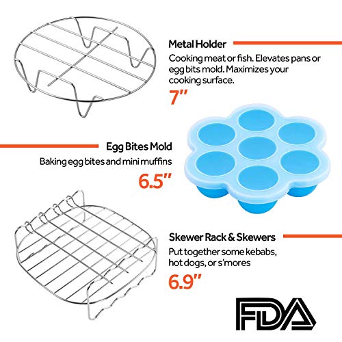 image for COSORI Air Fryer Accessories, Set of 6 for Most 3.7Qt and Larger Oven 