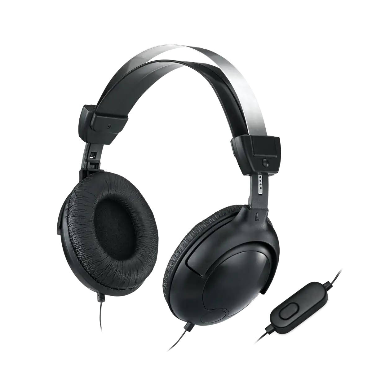 Wired Audio Headphones with 3.5mm Jack and Integrated Microphone, Black-image-18