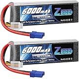 bateria 3s 500mah 【Lo que obtienes】 - Paquete de 2 baterías lipo Zeee 11.1V 60C 6000mAh con conector EC5. Servicio postventa: 30 días de garantía de devolución de dinero y 12 meses de garantía para problemas relacionados con la calidad. Por favor contáctenos inmediatamente si tiene algún problema, le responderemos dentro de las 24 horas.