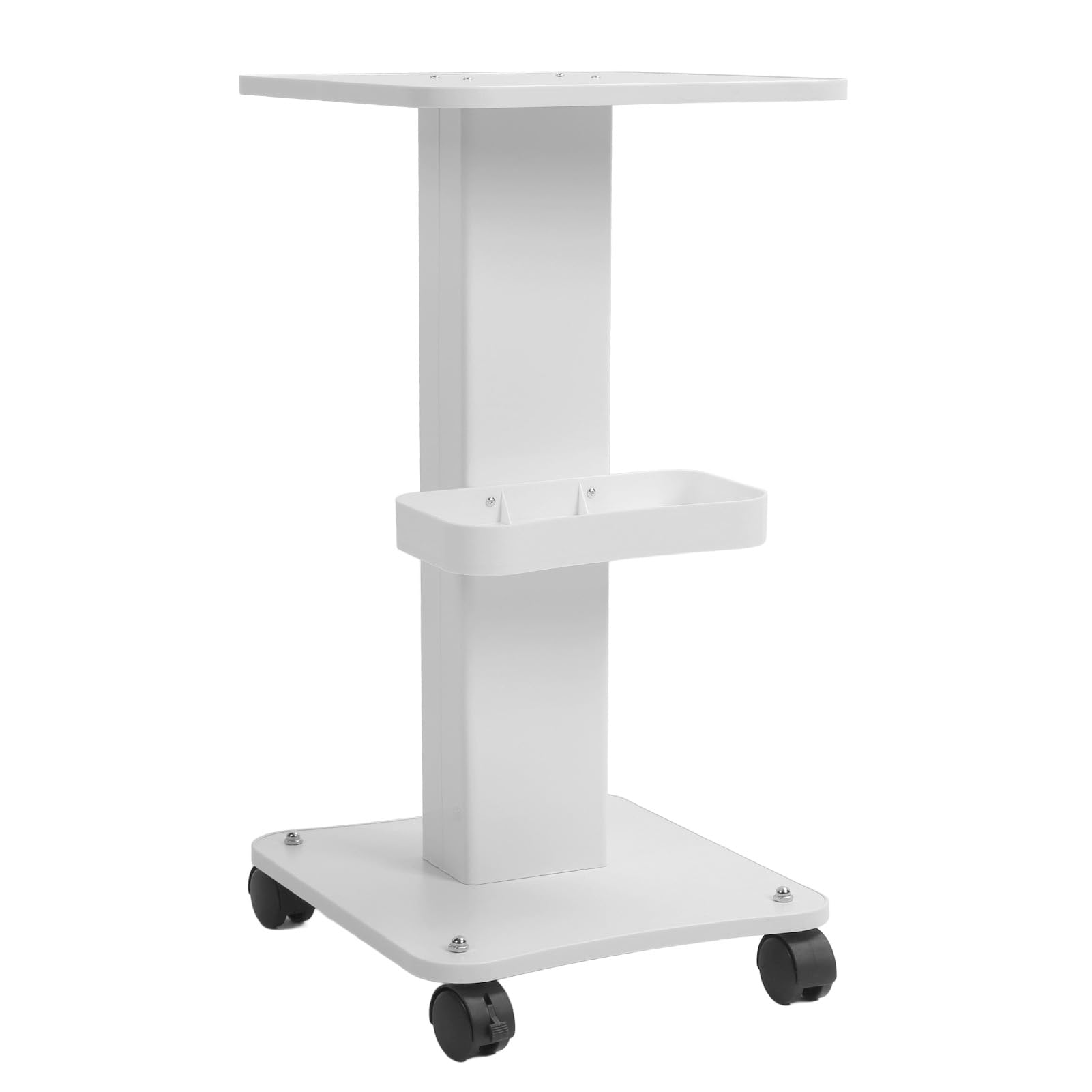 Hidyliu Carrello Carrello per Salone di Bellezza con Ruote per Utilizzo Multifunzionale in Saloni e Cliniche, Robusta Struttura in Legno e Acciaio, Altezza 68 Cm