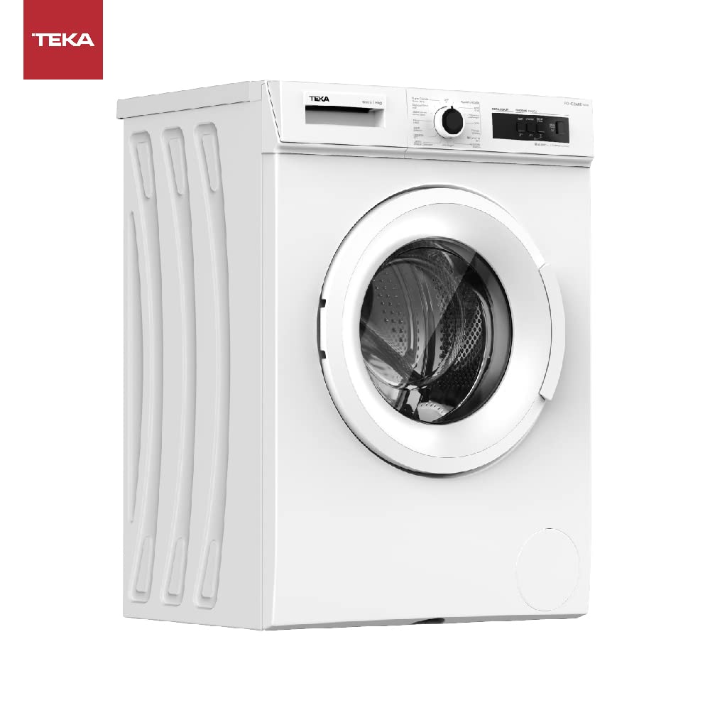 Teka WMT 10610 WH - Lavadora HomeCare Series,15 Programas de Lavado, Electrónica con Display Digital, Gestión Fuzzy Logic, Capacidad 6 kg, Color Blanco