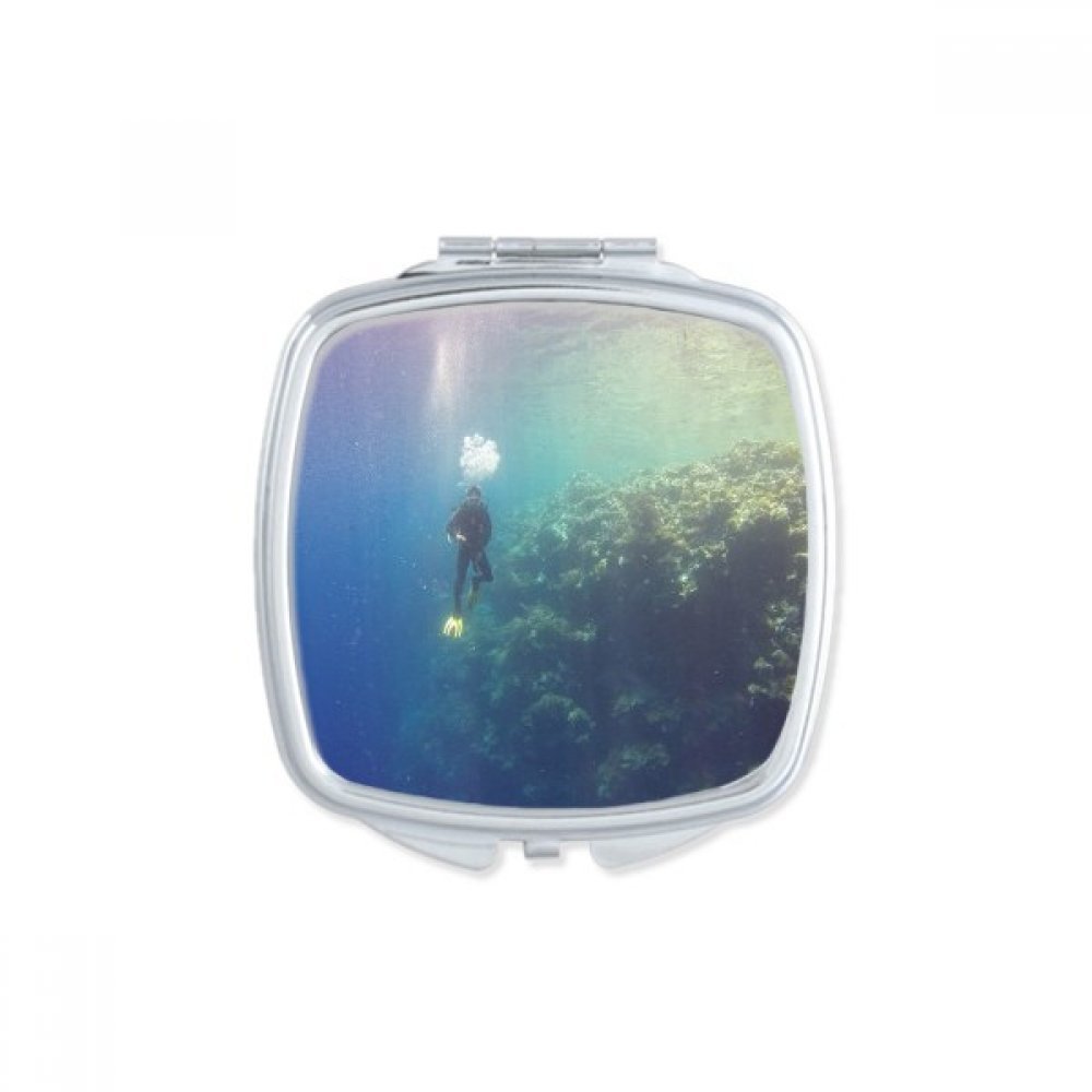 Miroir de Poche Photo Nature Plongée pour Retouches Maquillage en Voyage et Sorties