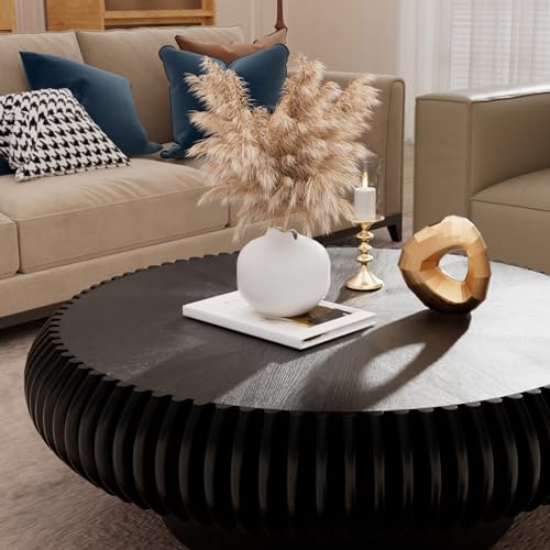 Table Basse Ronde Moderne pour Optimiser les Petits Espaces de Salon - 4