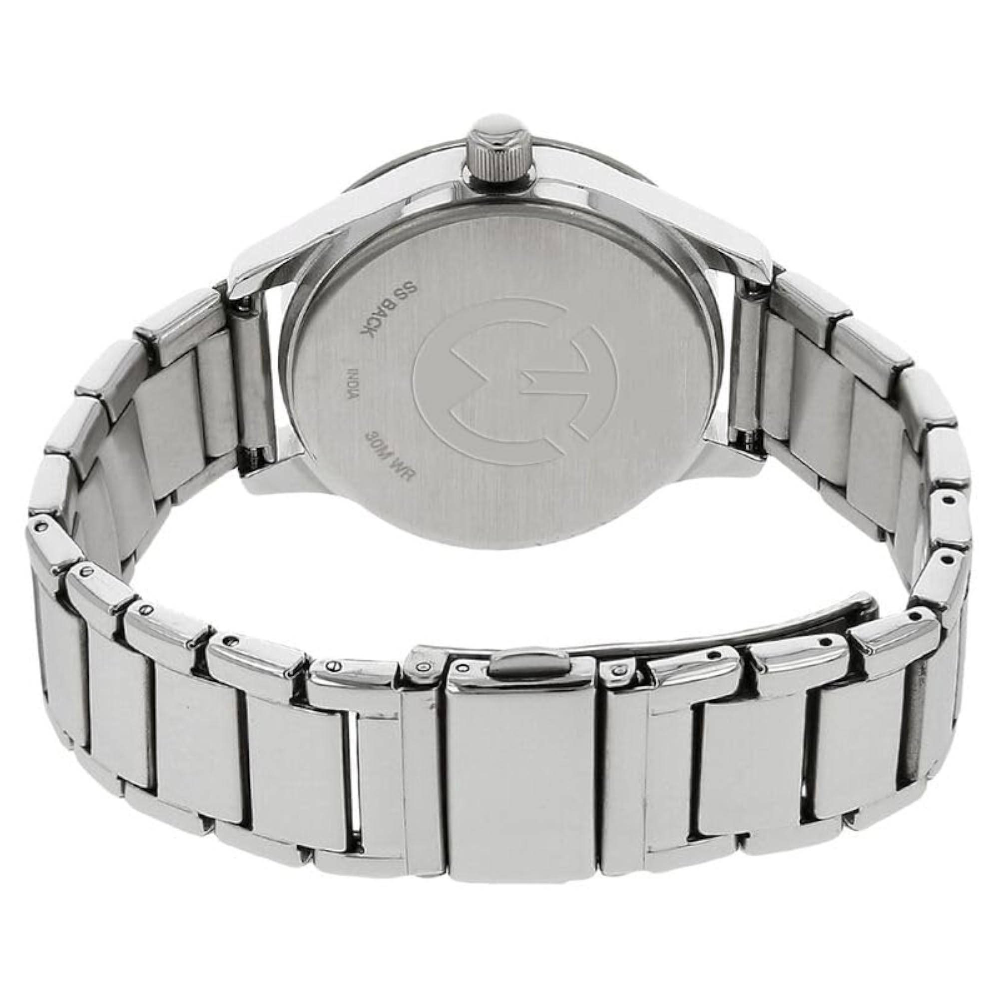 Women's Trendy Black Colour Dial with Silver Stainless Strap