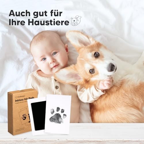 KeaBabies Handabdruck und Fußabdruck Baby Abdruckset (Jet Black) – Ansicht 5