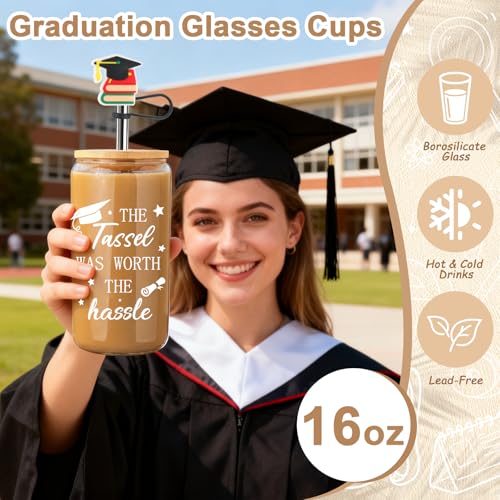 2026 Graduation Gifts for Hers, 12Pcs Graduation Gift Basket Grad Gift Box for Masters College Women Girl Daughter Sister Friend Nurse Granddaughter - Image 2