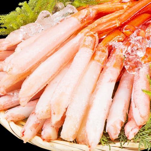 ichigo-ichigo 北海道産 刺身用 紅ズワイガニポーション 南蛮付き 1000g (500g×2) たっぷり 業務用 カニ ポーション かに 蟹しゃぶ 小さめサイズ 生食用 かにしゃぶ ずわい蟹 カニ 刺身 カニ鍋 ギフト