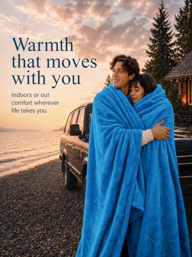 Image of Utopia Bedding Soft Fleece Bed Blanket Queen Size Royal Blue (90x90 Inch)