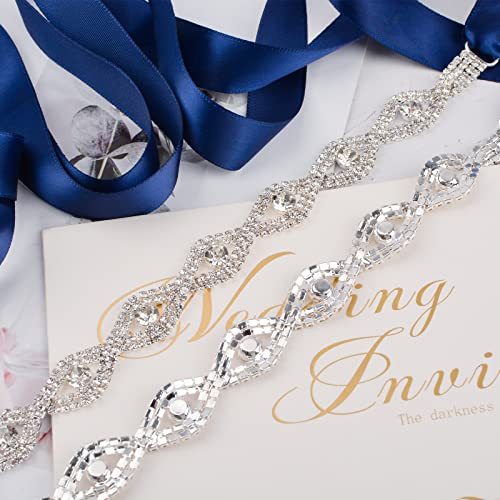 Bridal Belts Crystal Rhinestone Belt Bridesmaid Gown Sash for Women Accessories Dress Matching3