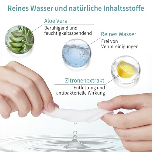 PETCLEAR Ohrpflege Finger-Pads für Hunde & Katze | Besonders weiche & milde Einweg-Reinigungspads | Hunde Ohrenreiniger Ohrenpflege gegen Ohrenentzündung Ohrmilben u. Hygiene bei Hund Katze | 50 Stück
