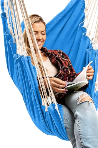 Image of Hanging Hammock Chair Swing - Outdoor & Indoor - Hammock Swing Chair