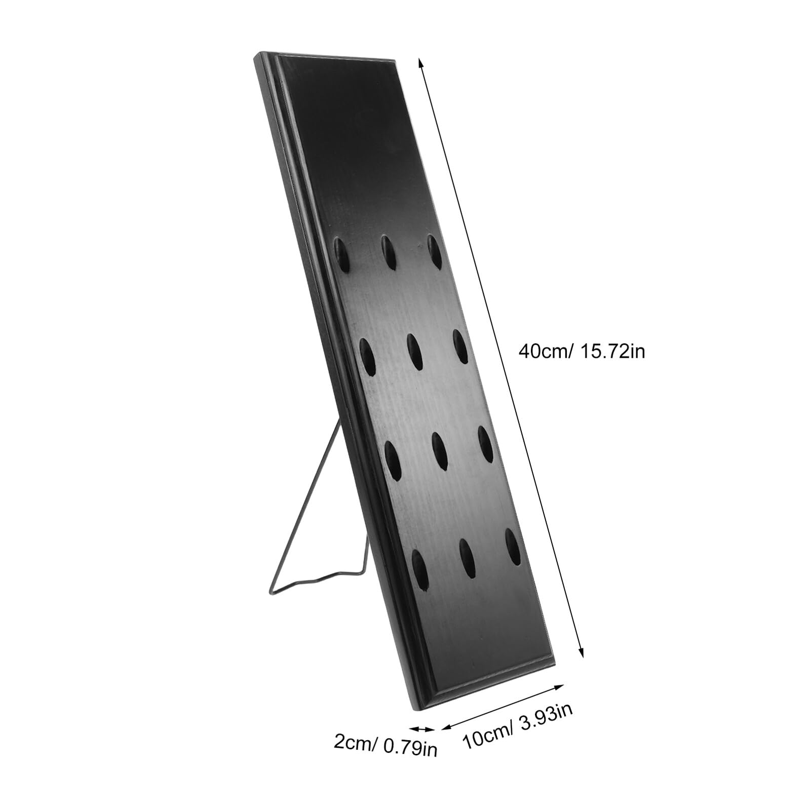 Lurrose Dart Wandhalterung aus Naturholz mit 12 Fächern Wandmontierter Dart Organizer für Soft und Stahlspitzen Platzsparender Dartständer für Spielzimmer und Homeoffice