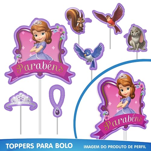 Kit Festa Fácil Princesinha Sofia Decoração Aniversário