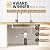 WINGSOL WINGSOL Under Sink Water Filter System with Stainless Steel Faucet, Reduces Chlorine, Heavy Metals, Bad Taste, Sediment, NSF/ANSI 42&53, 8K, Easy Installation Sink Water Filter, Black Faucet