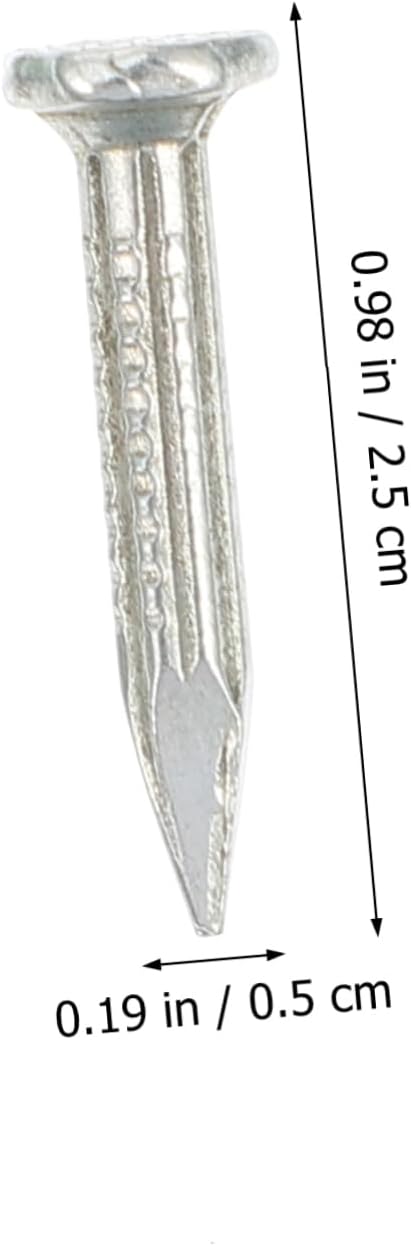 310pcs Galvanized Cement Nails Hardened Steel Wall Fasteners for Concrete and Masonry and for Construction and Projects