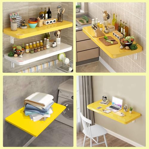 Table pliante murale bois : finis les petits espaces encombrés - 3