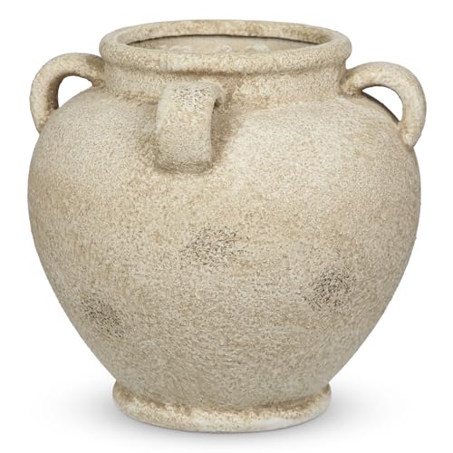 Beige Farmhouse Ceramic Urn