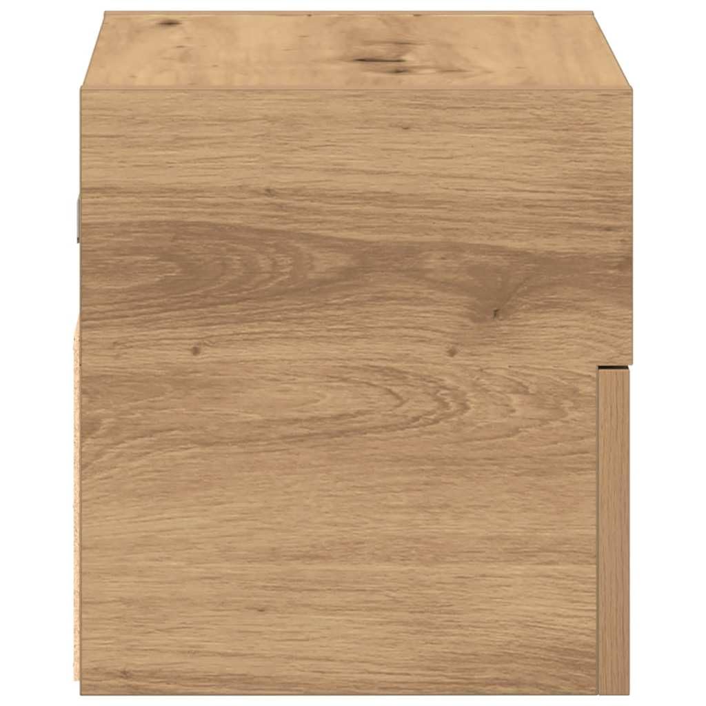 Générique Table de Chevet Murale chêne Artisanal 45x26x28,5 cm,Tables de Chevet,858612