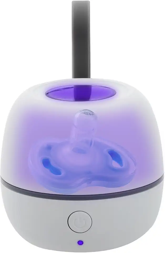 Estojo de chupeta UV portátil para viagem - Design compacto para casa e viagens, fácil de manter os itens do bebê limpos