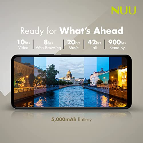 Nuu B15 | 3-Day Battery | 48 Mp | Quad-Camera | Unlocked (T-Mobile Only) | 6.78'' Full Hd+ Display | 128Gb | 90Hz | 18W Fast Charge | 5000 Mah | Fingerprint | Android 11 | Black #TOP4