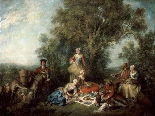 L'Automne de Nicolas Lancret affiche murale pour créer une ambiance élégante au bureau 60x90cm