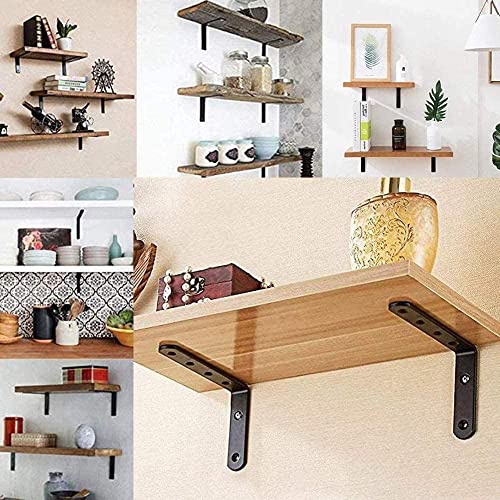 XIAQIU 4 pezzi Staffe per Mensole, 25CM Supporto