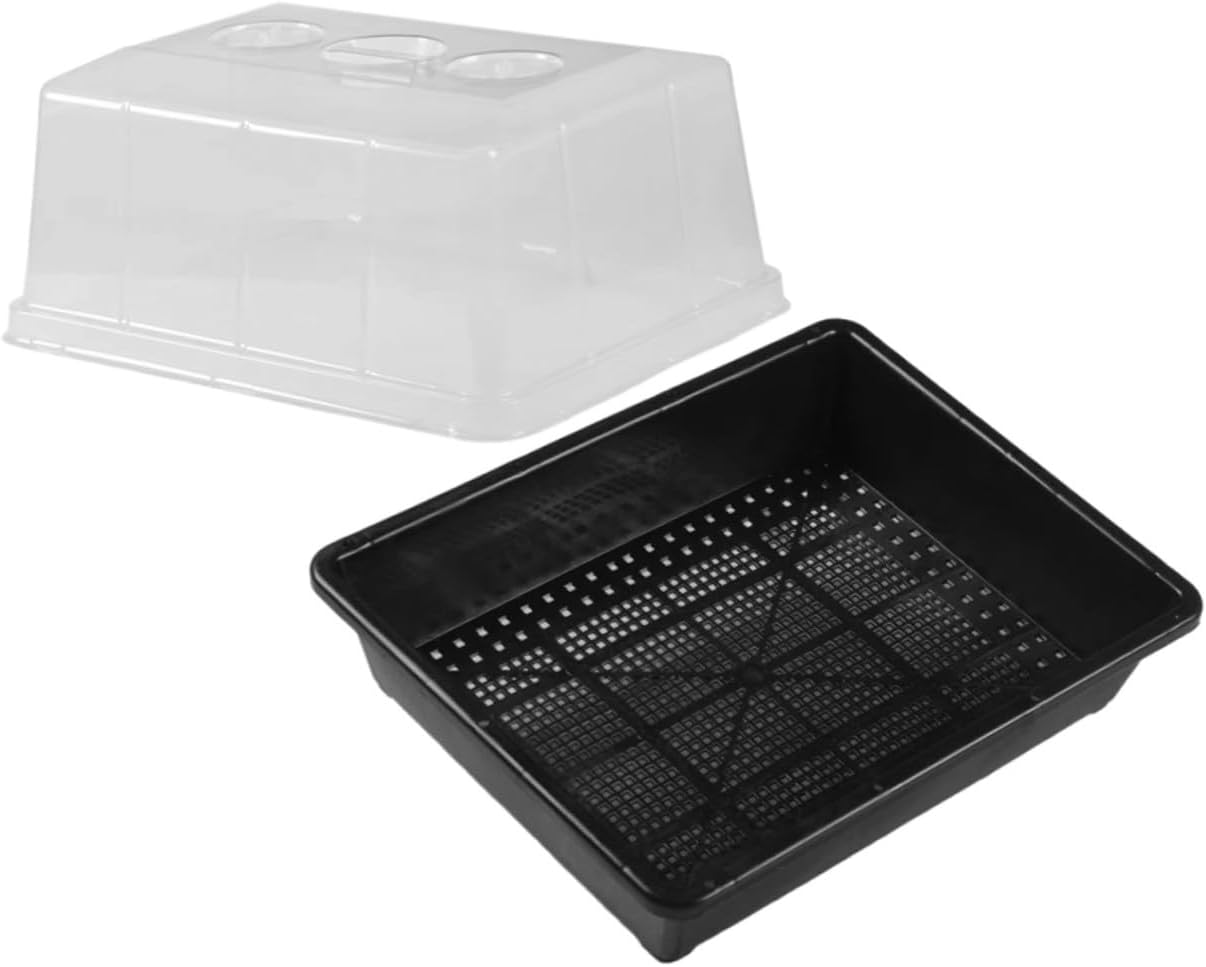 Seed Starter Tray with High Dome Cover and Base Nursery Supply Germination Tray for Succulent and Carnivorous Plants Suitable for Indoor Plant Propagation