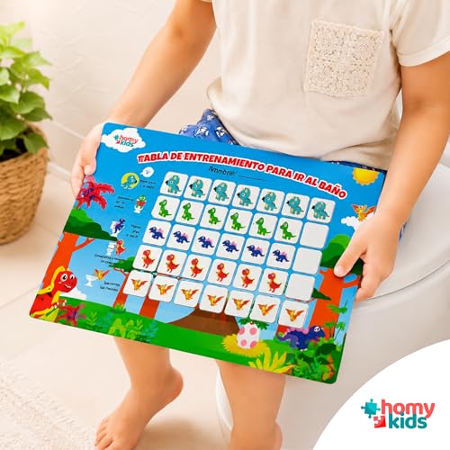 Miniatura 8 de Homykids Tabla De Recompensas Para Aprender A Ir Al Baño En Español - Tabla De Entrenamiento Para Niños Con Pegatinas Magnéticas De Aprendizaje - Rutinas Diarias Niños