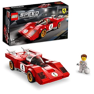 LEGO 76906 Speed Champion 1970 Ferrari 512 M, Coche de Carreras de Juguete para Niños, Deportivo Rojo con Mini Figura de Conductor, Colección 2022 | Ya disponible en tu tienda friki favorita! En mundofriki.es!