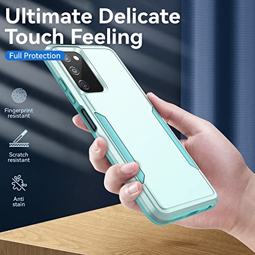 for Samsung Galaxy A03S Case with Screen Protector,Slim Fit Bumper Hybrid Heavy Duty Dual Layer Shockproof Armor Rugged Protection Defender Back Cover Protective Phone Case for Galaxy A03S (Green) by WVOZWWO - Used condition - Image 7