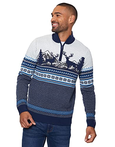 NOROZE Herren Weihnachten Pullover Neuheit Faire Insel Jumper...
