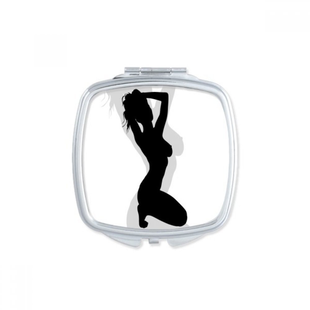 Miroir carré maquillage compact portable de poche de qualité