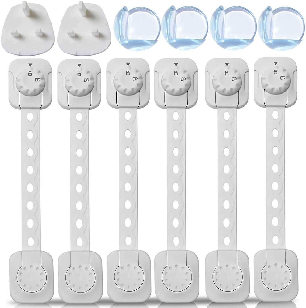 BELGREE Child Locks and Outlet sockets and Corner guards (12 Pieces)