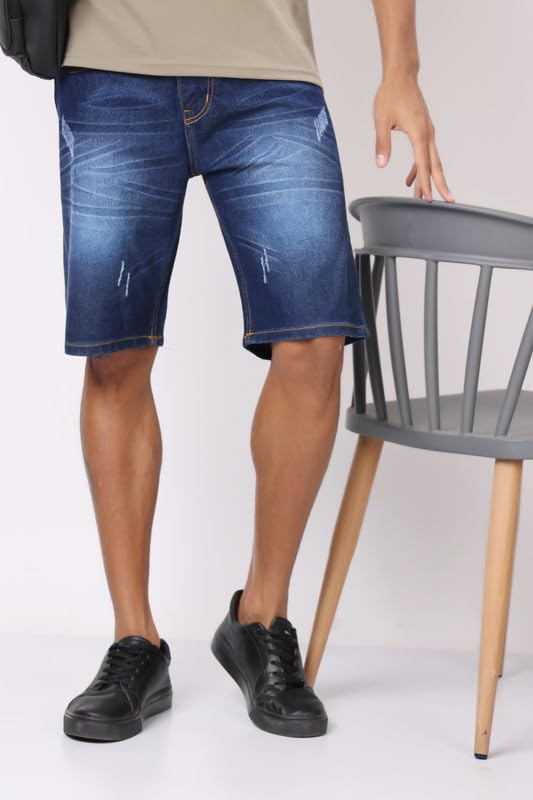 Image of London Hills Denim Shorts for Men || Jeans Shorts for Men || Half Shorts for Men || Denim Half Pant for Men